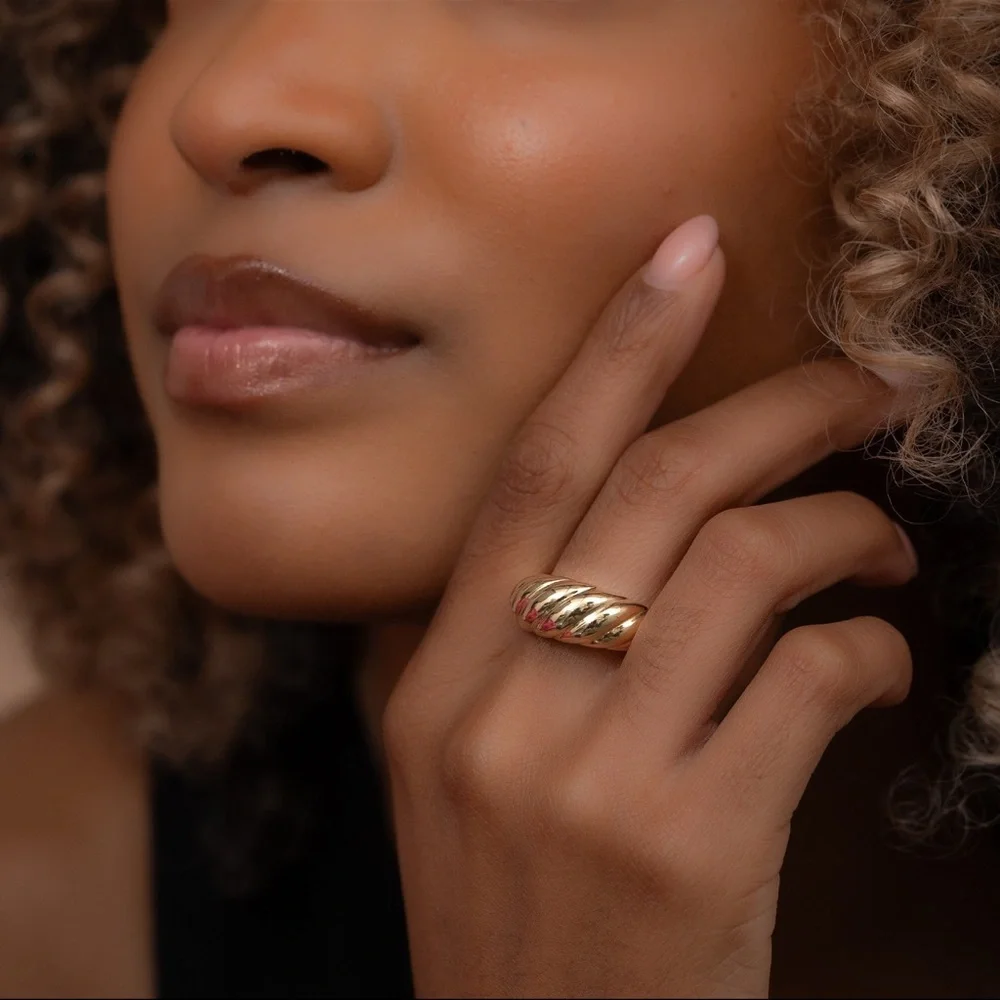 Croissant Gold Ring